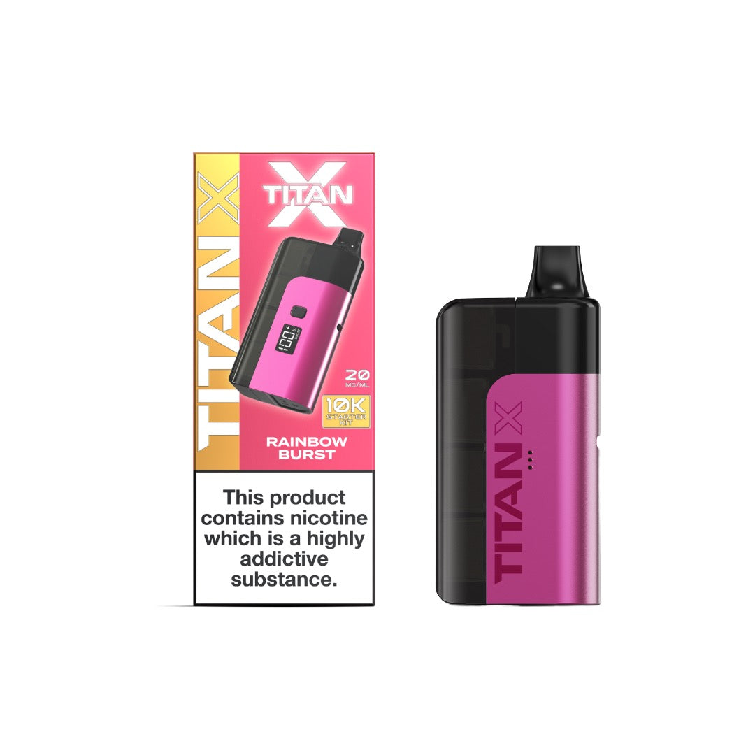 20mg Titan X 10k Puff Prefilled Pod Vape Kit - Flavour: Triple Berry
