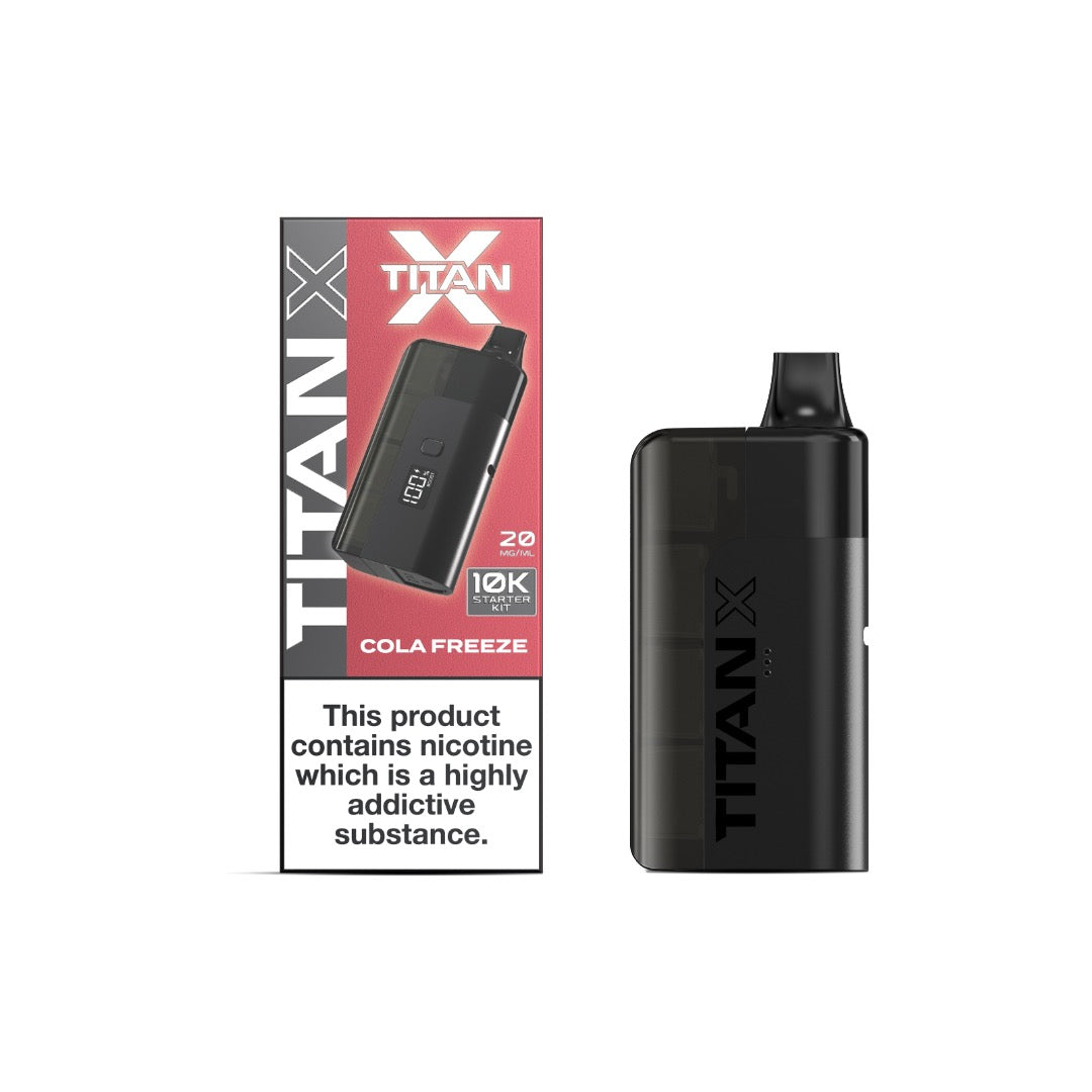 20mg Titan X 10k Puff Prefilled Pod Vape Kit - Flavour: Sour Apple