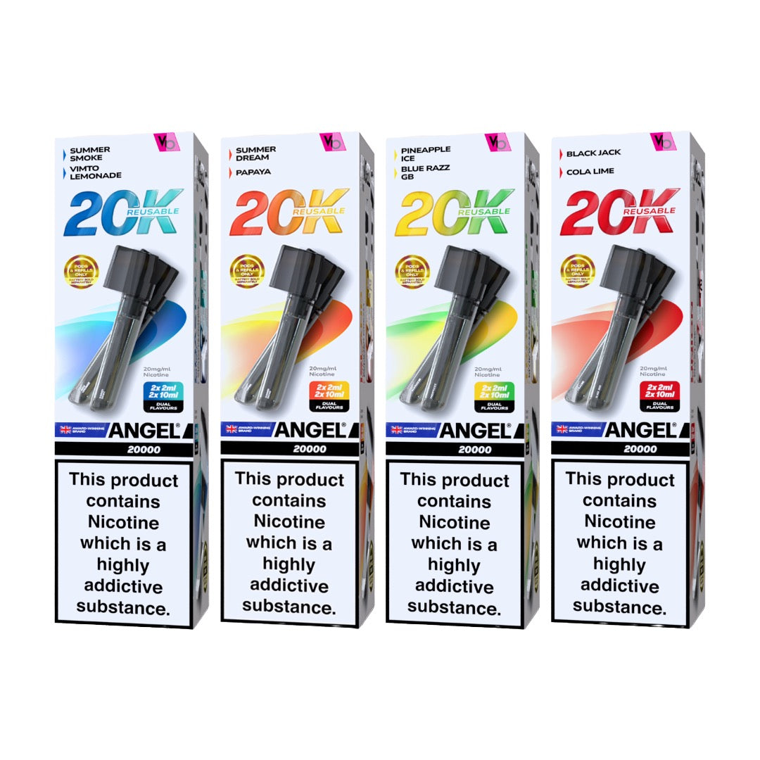 20mg Angel 20K Pods By Vapes Bars Holiday Edition Prefilled Pods - Flavour: Coastal Fizz Edition