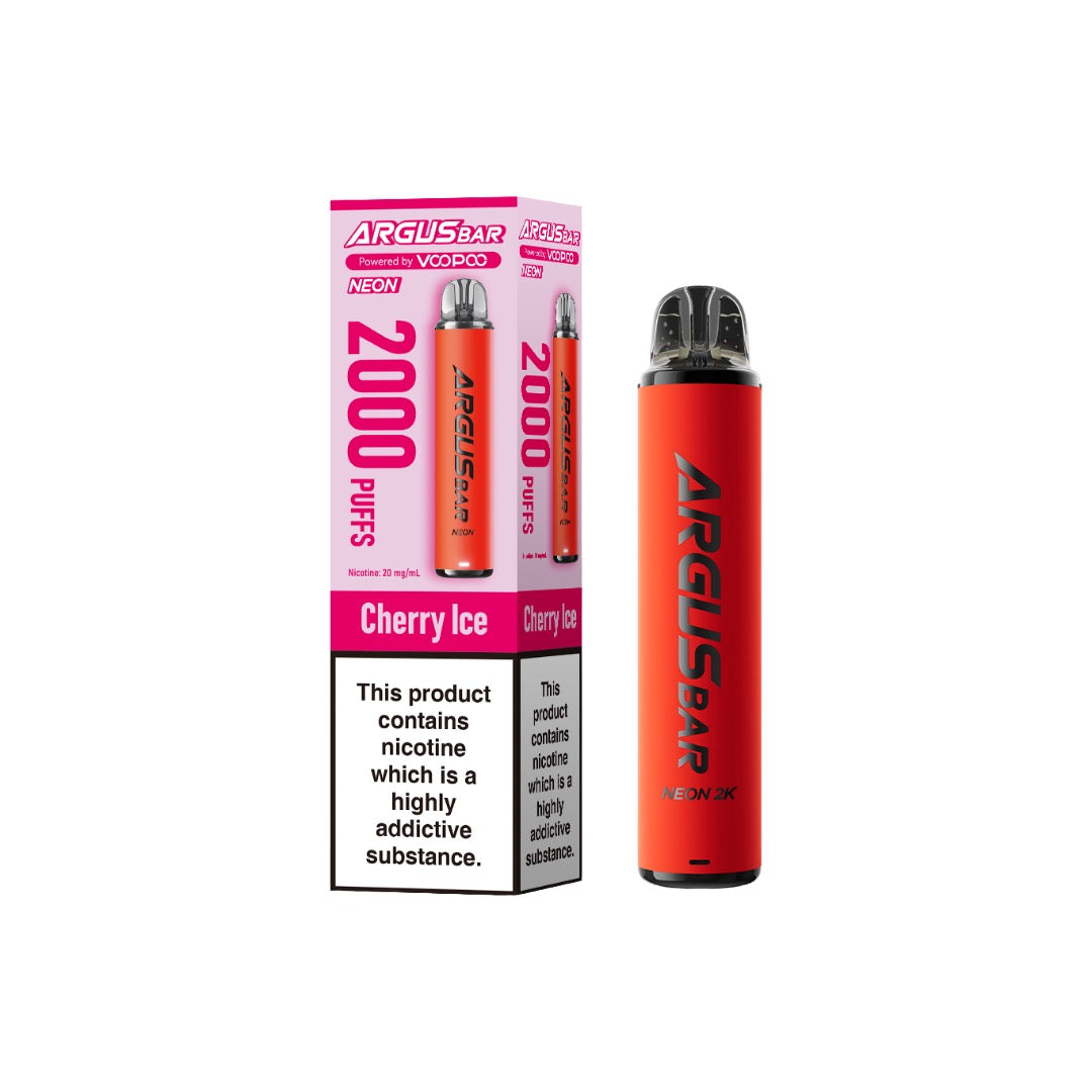 20mg Voopoo Argus Bar Neon 2K Prefilled Pod Vape Kit - Flavour: Watermelon Ice
