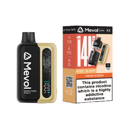 20mg Mevol S7000 Prefilled Pod Vape Kit 14k puffs - Flavour: Grape Lime Ice