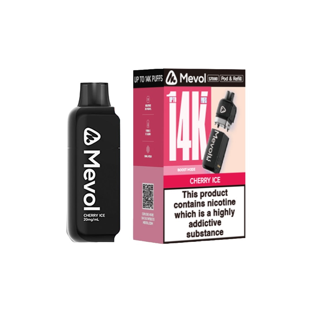 20mg Mevol S7000 Prefilled Pod & Refill 14k puffs - Flavour: Watermelon Ice