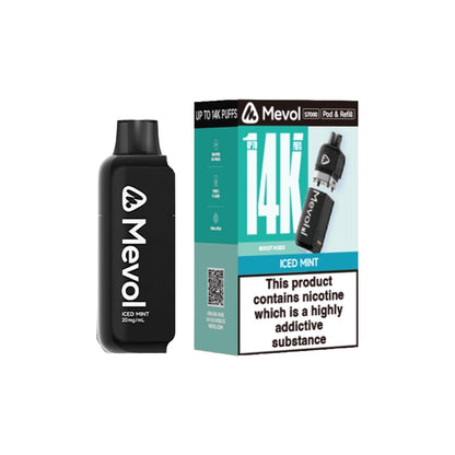 20mg Mevol S7000 Prefilled Pod & Refill 14k puffs - Flavour: Pineapple Grapefruit