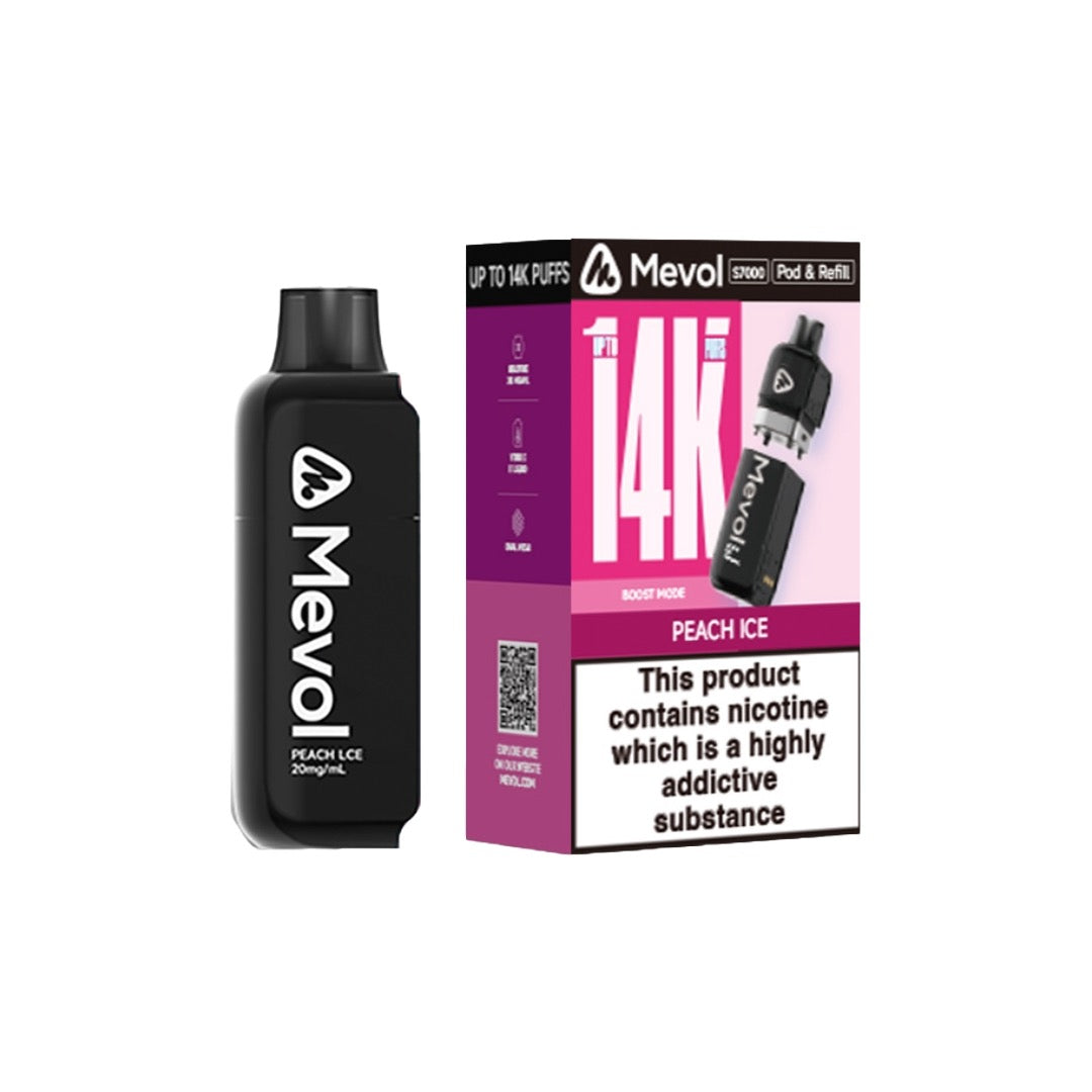 20mg Mevol S7000 Prefilled Pod & Refill 14k puffs - Flavour: Citrus Chill