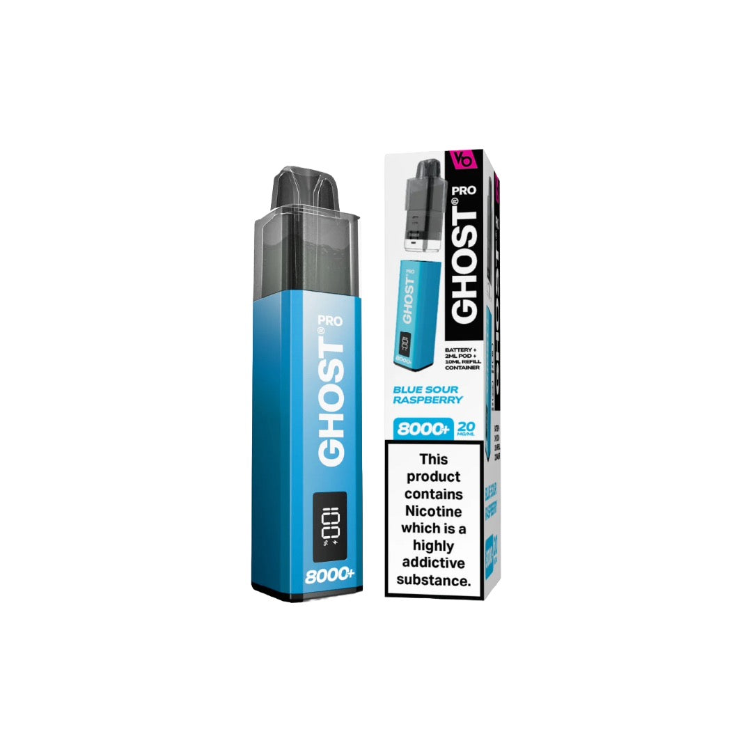 20mg Ghost Pro 8000+ By Vapes Bars Prefilled Pod Vape Kit - Flavour: G-Bears