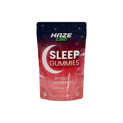 3000mg Haze CBD Sleep Night Gummies - 20 Pcs - Flavour: Fizzy Pineapple