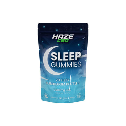 3000mg Haze CBD Sleep Night Gummies - 20 Pcs - Flavour: Fizzy Strawberry