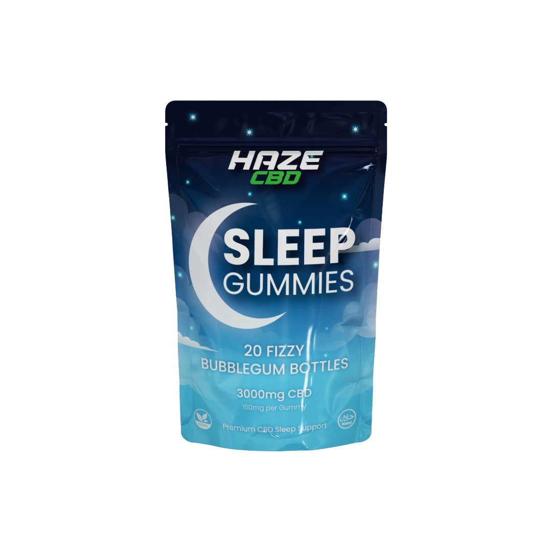 3000mg Haze CBD Sleep Night Gummies - 20 Pcs - Flavour: Fizzy Watermelon Slices