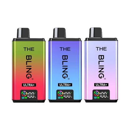 20mg Bling Ultra Pro Max 30K Prefilled Pod Vape Kit - Flavour: Cherry Watermelon / Watermelon Ice
