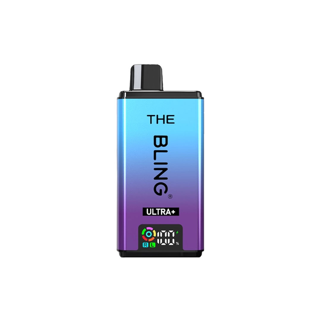 20mg Bling Ultra Pro Max 30K Prefilled Pod Vape Kit - Flavour: Blackcurrant Cotton Candy / Blue Raspberry