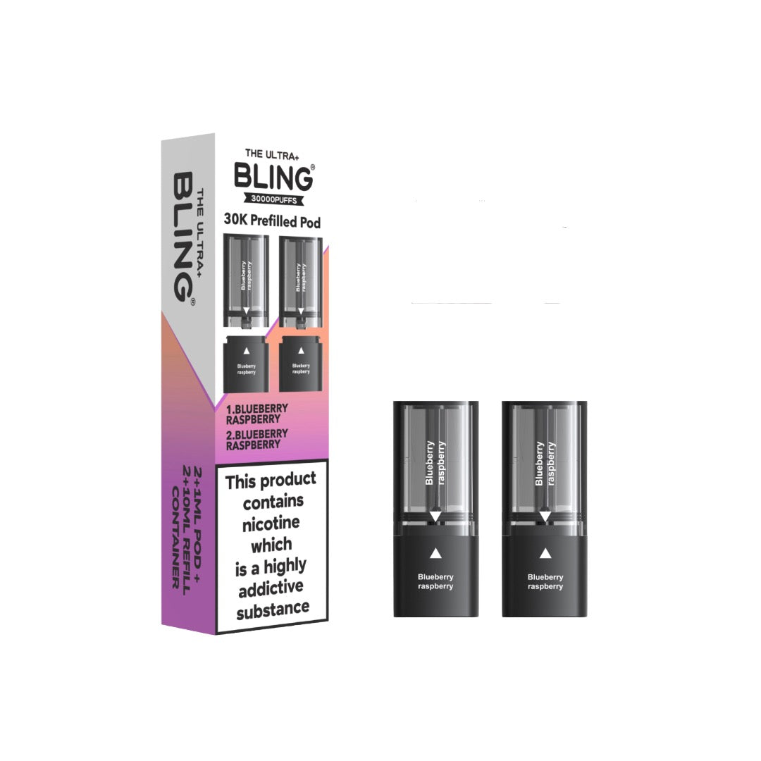 20mg Bling Ultra Pro Max 30K Prefilled Pods - Flavour: Grape Gummy Bear / Strawberry Gummy Bear