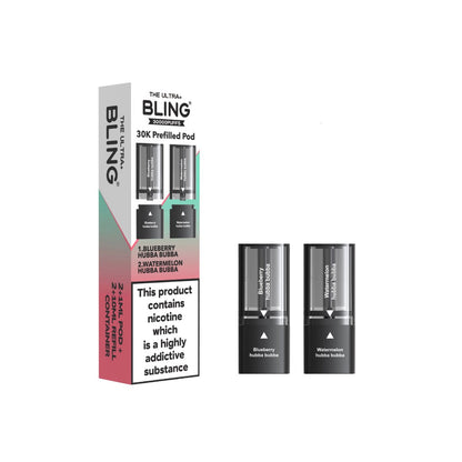 20mg Bling Ultra Pro Max 30K Prefilled Pods - Flavour: Blue Razz Cherry / Blue Razz Lemonade