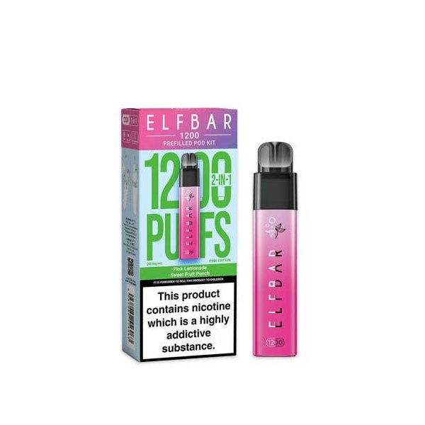 20mg ELF Bar 1200 Multi Edition Prefilled Pod Kit 1200 Puffs - Flavour: Red Edition