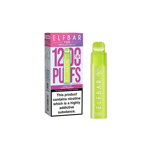 20mg ELF Bar 1200 Multi Edition Prefilled Pod Kit 1200 Puffs - Flavour: pink Edition