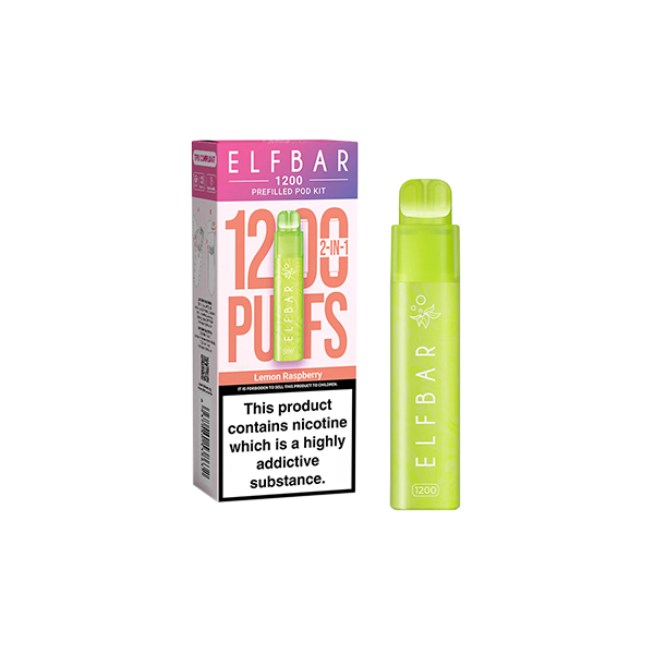 20mg ELF Bar 1200 Prefilled Pod Kit 1200 Puffs - Flavour: Apple Pear