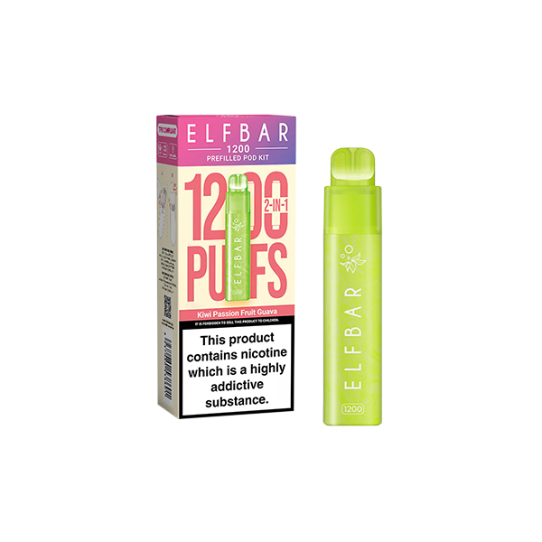 20mg ELF Bar 1200 Prefilled Pod Kit 1200 Puffs - Flavour: Mango