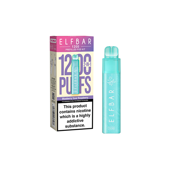 20mg ELF Bar 1200 Prefilled Pod Kit 1200 Puffs - Flavour: Lemon Lime