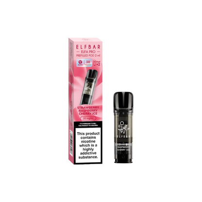 ELF Bar ELFA Pro 20mg Replacement Prefilled Pods 2ml 1200 Puffs - 2 Pcs - Flavour: Mint Tobacco