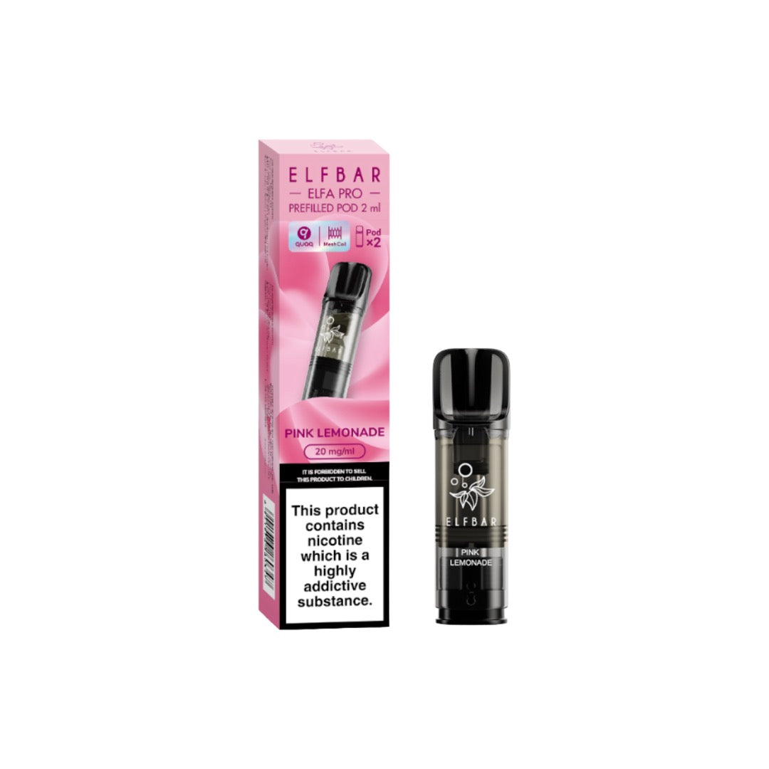 ELF Bar ELFA Pro 20mg Replacement Prefilled Pods 2ml 1200 Puffs - 2 Pcs - Flavour: ElfBul