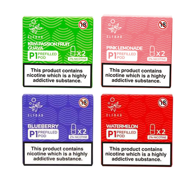 Elf Bar P1 Replacement 2ml Pods for ELF Mate 500 - Flavour: Cream Tobacco