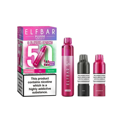 Elf Bar Plus50 Prefilled 50K Pod Vape Kit - Flavour: Raspberry Edition