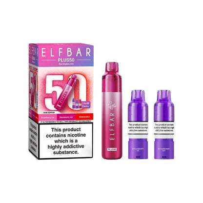 Elf Bar Plus50 Prefilled 50K Pod Vape Kit - Flavour: Cherry Edition