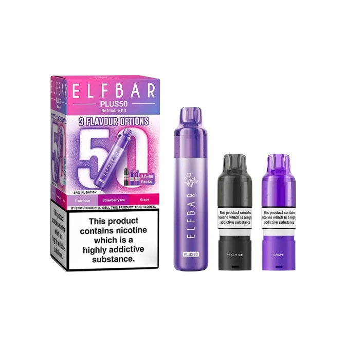 Elf Bar Plus50 Prefilled 50K Pod Vape Kit - Flavour: Classic Edition