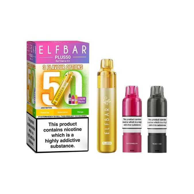 Elf Bar Plus50 Prefilled 50K Pod Vape Kit - Flavour: Tropical Edition