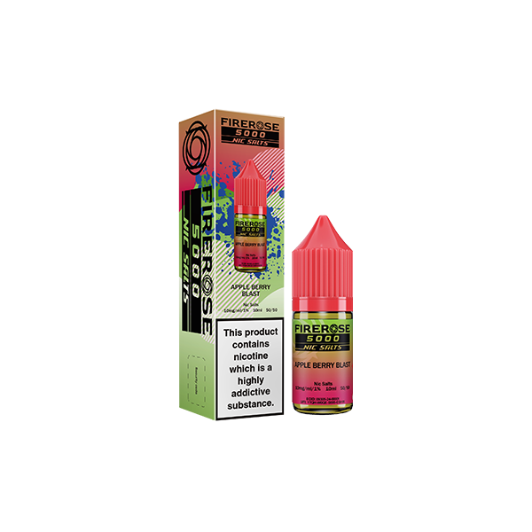 10mg Elux Firerose 5000 Nic salts 10ml (50VG/50PG) - Flavour: Tutti fruity