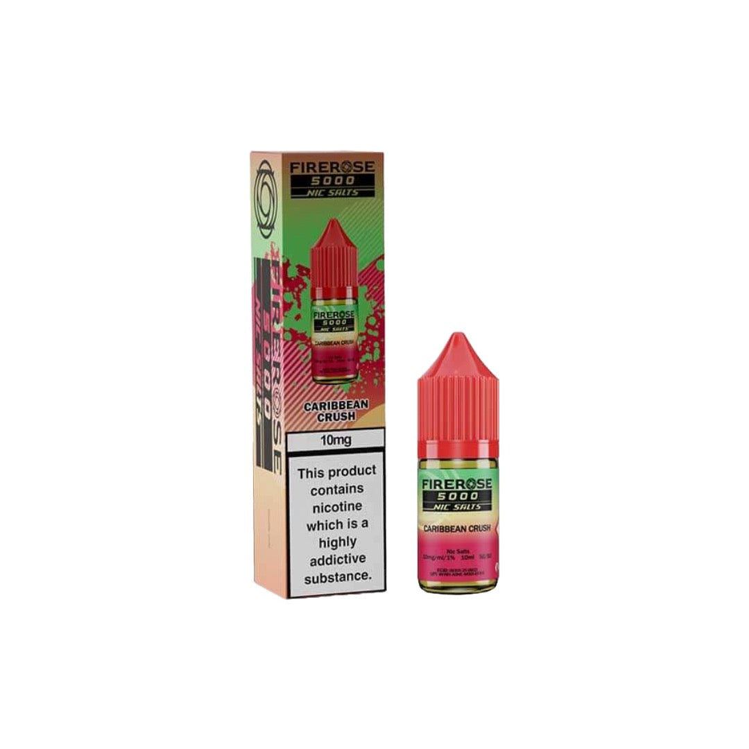 10mg Elux Firerose 5000 Nic salts 10ml (50VG/50PG) - Flavour: Caribbean Crush