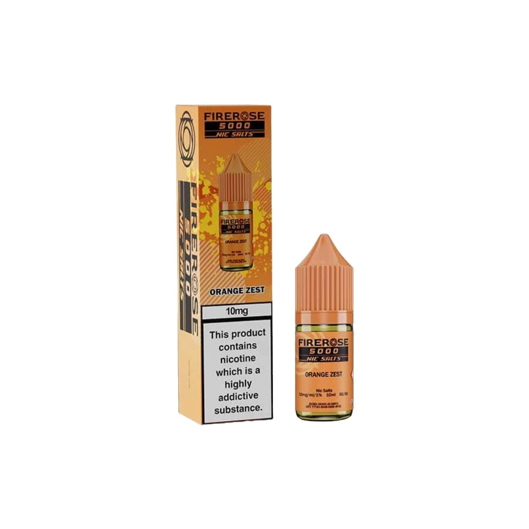 10mg Elux Firerose 5000 Nic salts 10ml (50VG/50PG) - Flavour: Strawberry Banana