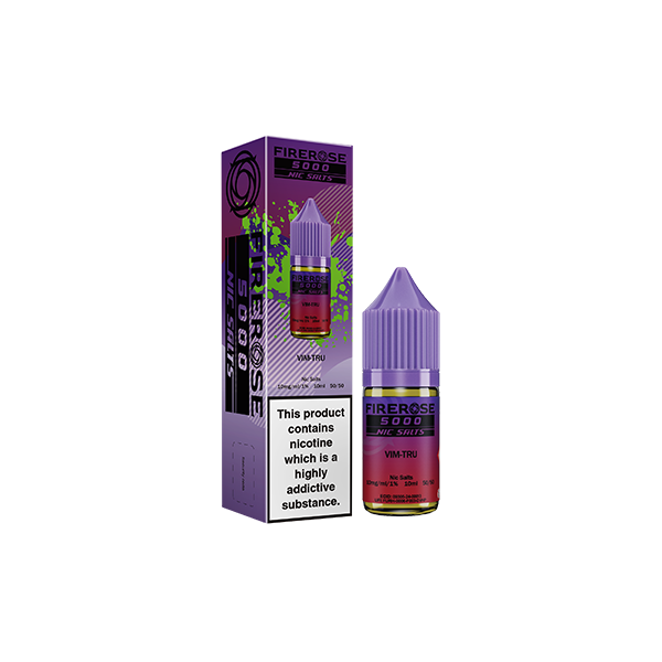 10mg Elux Firerose 5000 Nic salts 10ml (50VG/50PG) - Flavour: Mixed Berries