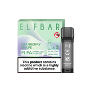 EXPIRED:: ELF Bar ELFA 20mg Replacement Prefilled Pods - 2ml - Flavour: Apple Peach (Out of Date: 03/2024)