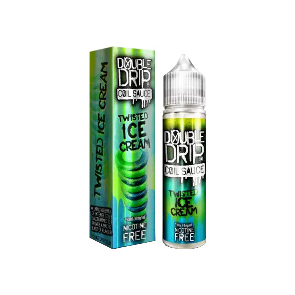 EXPIRED:: Double Drip 0mg 50ml Shortfill (80VG/20PG) - Flavour: Twisted Ice Cream (Out Of Date: 04/10/23)