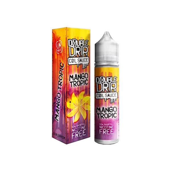 EXPIRED:: Double Drip 0mg 50ml Shortfill (80VG/20PG) - Flavour: Orange Mango Chill (Out Of Date: 07/01/21)