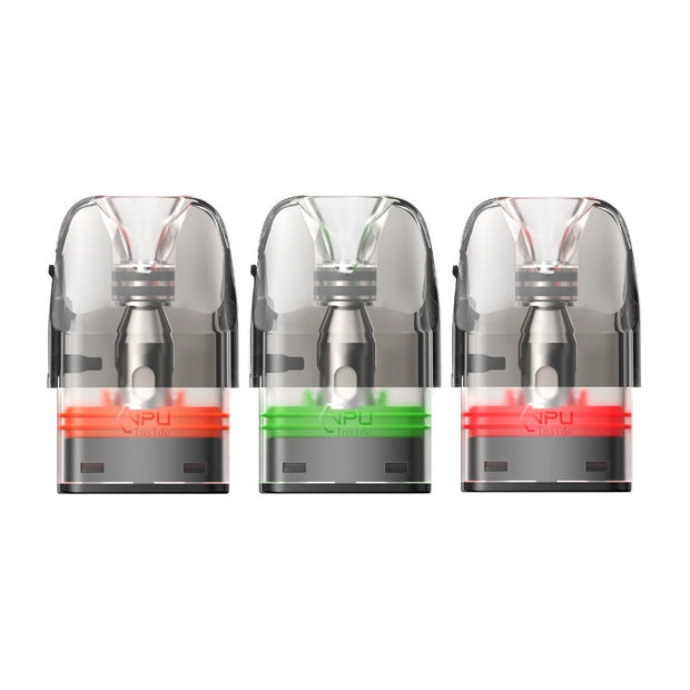 Geekvape Q Side Fill Replacement Pods - 3 Pcs (0.4Ohm, 0.6Ohm, 0.8Ohm, 1.2Ohm) XL - Resistance: 0.4 Ohm