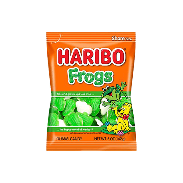 USA Haribo Share Bags - Flavour: Peaches - 142g & Quantity: Single Pack