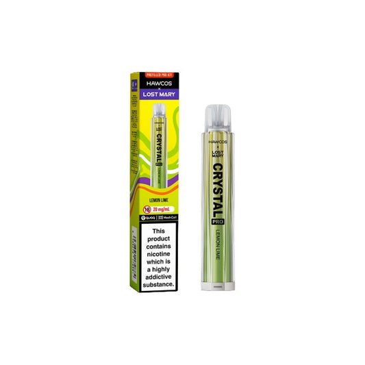 Hawcos x Lost Mary Crystal Pro Prefilled Pod Vape Kit - Flavour: Strawberry Burst