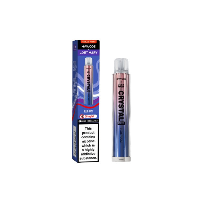 Hawcos x Lost Mary Crystal Pro Prefilled Pod Vape Kit - Flavour: Strawberry Burst