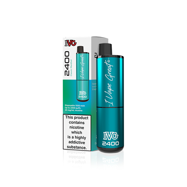 20mg IVG 2400 Disposable Vapes 2400 Puffs - Flavour: Ice Pop