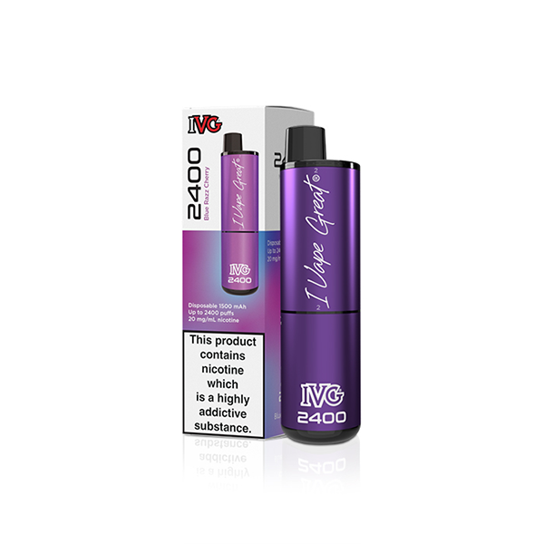 20mg IVG 2400 Disposable Vapes 2400 Puffs - Flavour: Classic Menthol