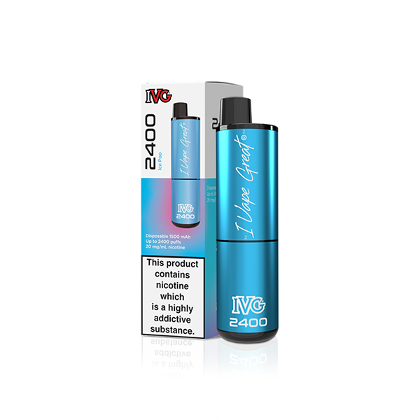 20mg IVG 2400 Disposable Vapes 2400 Puffs - Flavour: Classic Menthol