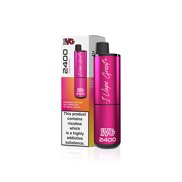 20mg IVG 2400 Disposable Vapes 2400 Puffs - Flavour: Blueberry Fusion