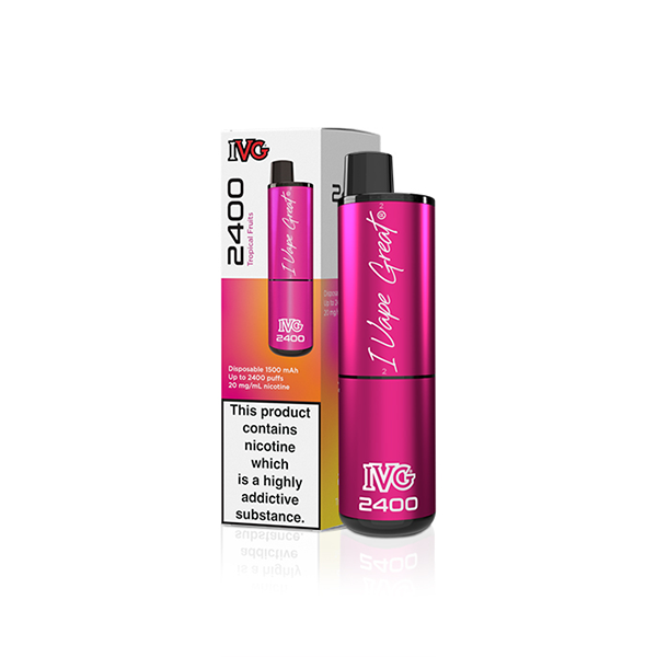 20mg IVG 2400 Disposable Vapes 2400 Puffs - Flavour: Classic Menthol