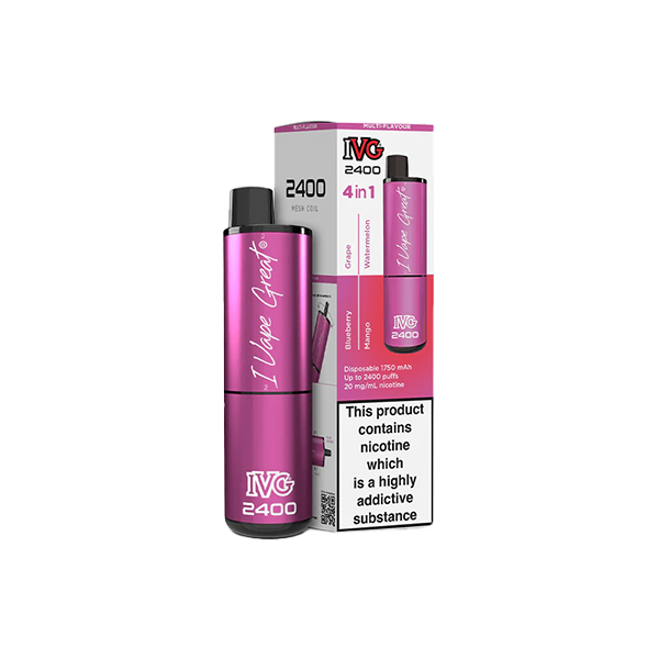 20mg I VG 2400 Disposable Vapes 2400 Puffs - 4 in 1 Edition - Flavour: Special Edition