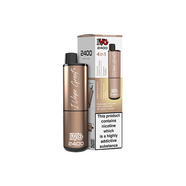 20mg I VG 2400 Disposable Vapes 2400 Puffs - 4 in 1 Multi-Edition - Flavour: Purple Edition
