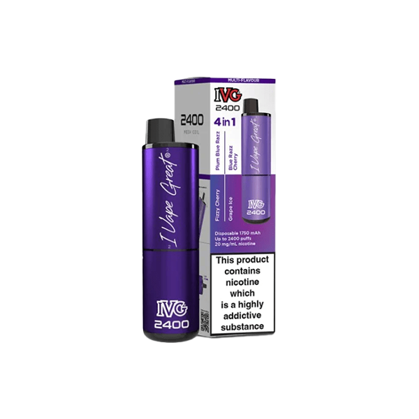 20mg I VG 2400 Disposable Vapes 2400 Puffs - 4 in 1 Multi-Edition - Flavour: Special Edition