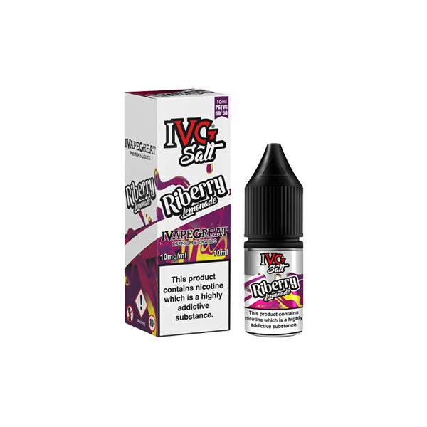 New! I VG Salt 20mg 10ml Nic Salt (50VG/50PG) - Flavour: Strawberry Raspberry Bubblegum
