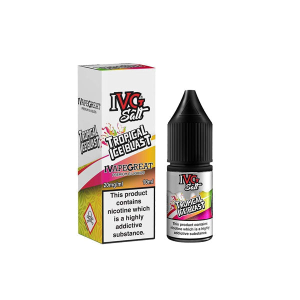 New! I VG Salt 20mg 10ml Nic Salt (50VG/50PG) - Flavour: Ice Menthol