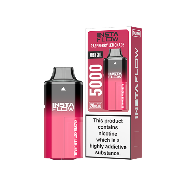 20mg Instaflow 5000 Disposable Rechargeable Vape Kit 5000 Puffs - Flavour: Fresh Mint Mojito